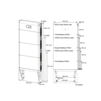 Huawei Wandhalterung Batteriespeicher LUNA2000-S0