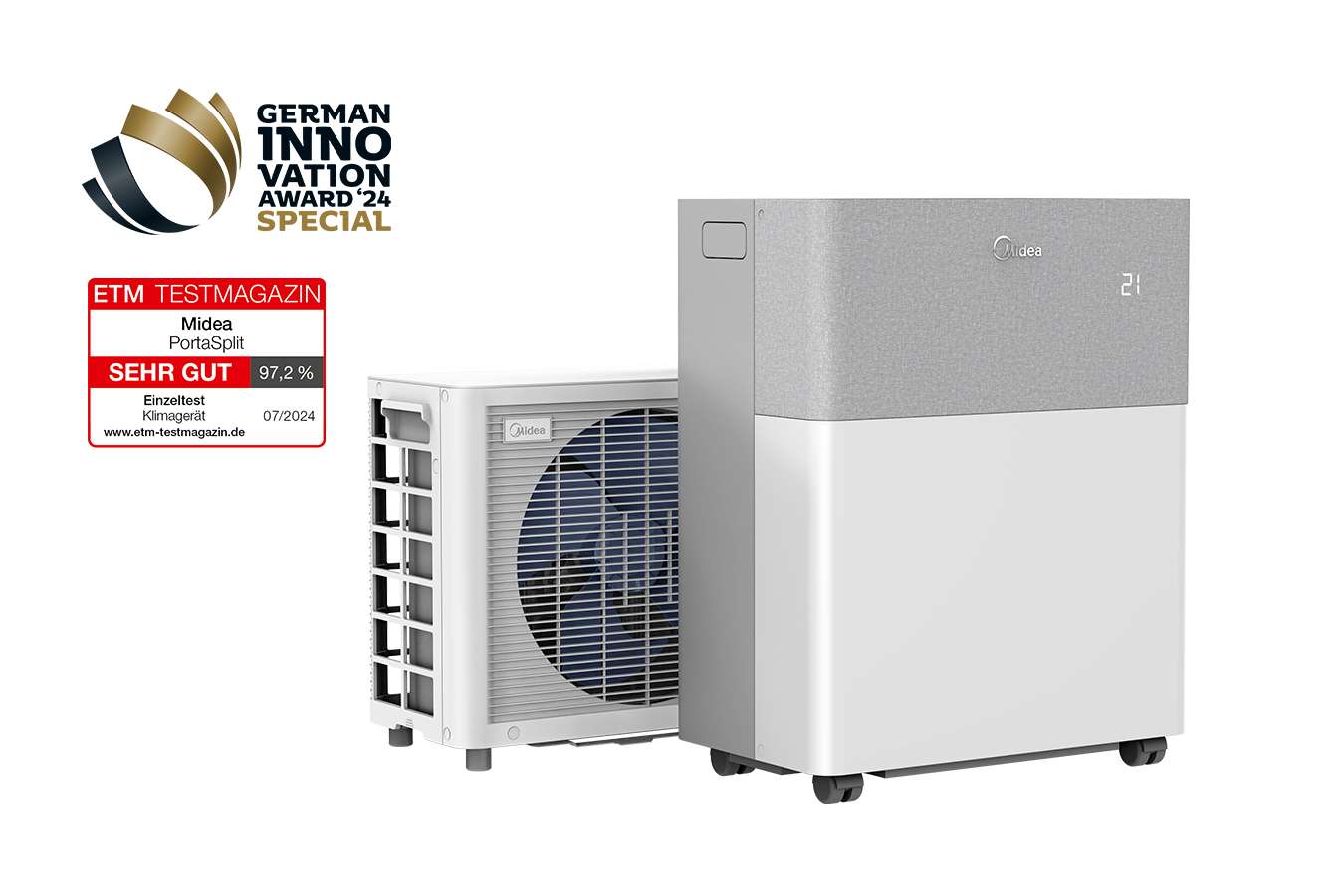 Mobile Split-Klimaanlage (Midea PortaSplit)