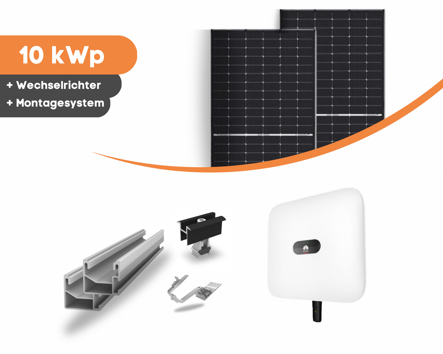 10 kW PV-Anlage-Komplettsystem mit Trina Solar Modulen und Huawei Lösung